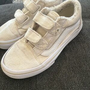 Vans Kids Cream Velcro Vans